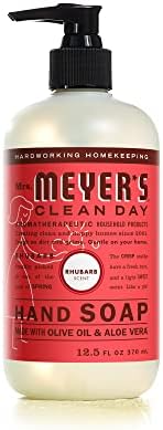 Сапун за ръце Mrs. Meyer's с Етерични масла, Биоразлагаемая формула, Ревен, 12,5 течни унции