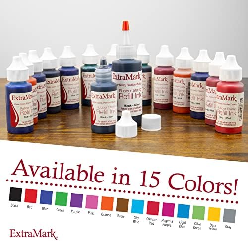 Мастило ExtraMark Premium Печат Зареждане за самозалепващи марки и штемпельных подложки, 30 мл, мастило и червен