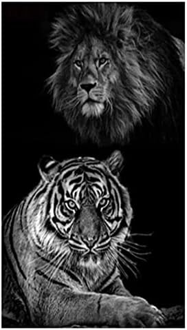 Тигър, Лъв Комплекти за Диамант Живопис, 5D САМ Диаманти в Грах Изкуство за Възрастни Пълна Тренировка през Цялата