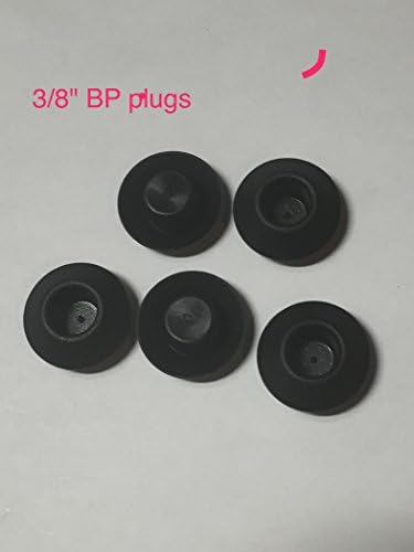 BP-3/8 0,375 инчов Встраиваемое Определяне на Черен Пластмасов Корпус и Капак за дупки от ламарина Брой 50 PDR За Безболезнено