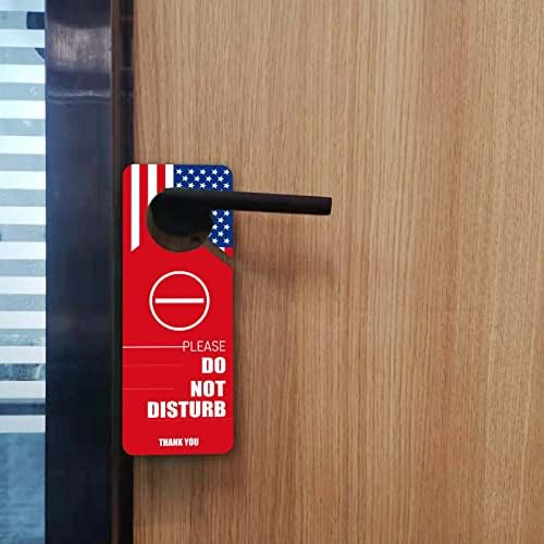 Не се притеснява Врата Дръжка Закачалка Знак за Добре Дошли, моля, Докоснете Вратата Знак Дизайн на Американското 3,35 x