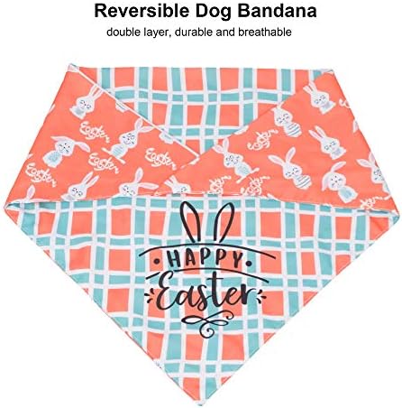Adoggygo Великден Кърпа за кучета, се Предлага с няколко размера, Реверсивная Празнична Кърпа за домашни Любимци, Триъгълен
