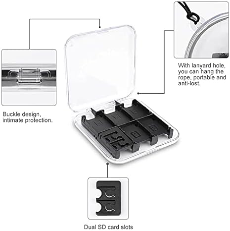Калъф за съхранение слот за карти с принтом Крави Sedoyed, Твърд Защитен Органайзер За Nintendo Switch (Прозрачна обвивка с 12 слота)