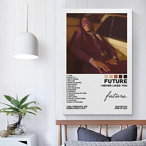 Плакат SHUKI Future, Ти ми никога не е обичан, Корица на албума, Плакат за Спални, Естетически Стенен Декор, Платно,