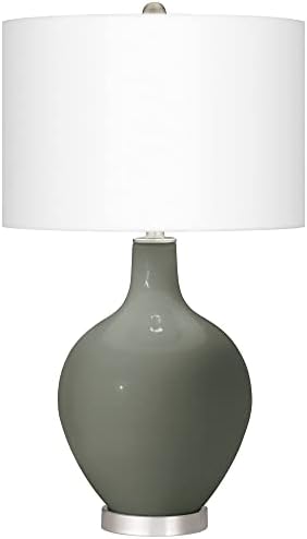 Цвят + Плюс Оловянно-Зелена Мъгла Бельо Лампа ОВО Настолна Лампа