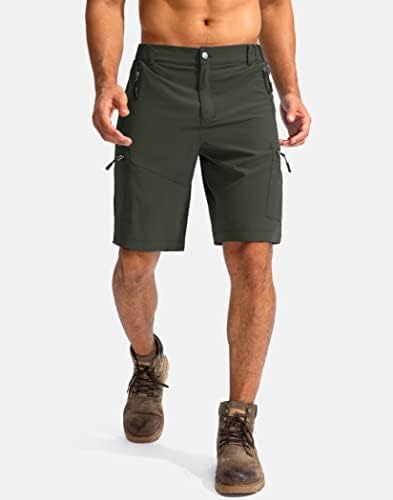 Pudolla Мъжки Туристически Панталони-Карго 9, по-Леки Работни къси Панталони за Мъже, за Пътуване, за Голф, Къмпинг,