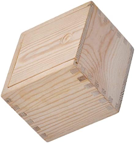 Cabilock 4шт Опаковъчна хартия Дървена Кутия за Украшение Кутия За Съхранение Украшение Витрина Органайзер За Съхранение на