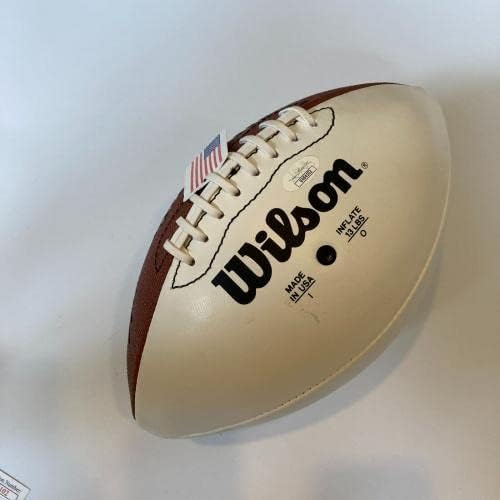 Стив Ларджент подписа Официален договор Wilson NFL Football Game JSA COA - Футболни топки с автографи