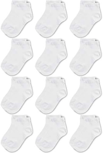Детски Памучни Чорапи до Глезените с Дълбоко Деколте и Половината Възглавница NevEND 12 Опаковки за деца