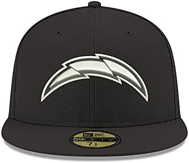 Мъжка черна шапка New Era Los Angeles Chargers B-Dub с логото на 59FIFTY, приталенная шапка