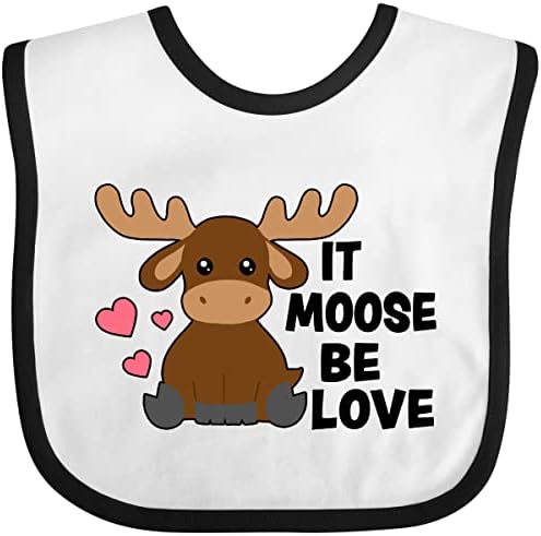 inktastic It Moose независимо Дали е Влюбен в Сладък Детски Лигавник Moose