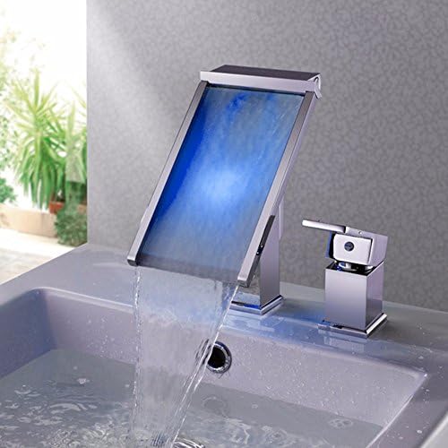 SJQKA-трицветна кран, генериране на енергия, на вода, съвременната проста led лампа, цветен смесител за вана с възможност