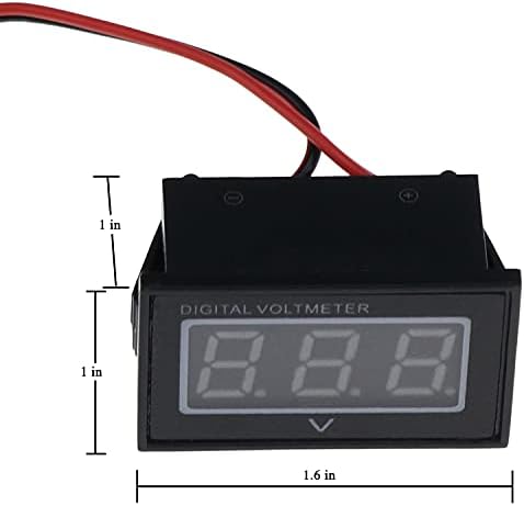 Holdia Водоустойчив 36V количката Цифров Волтметър за измерване на заряд на Батерията Клуб на Автомобила EZGO Yamaha
