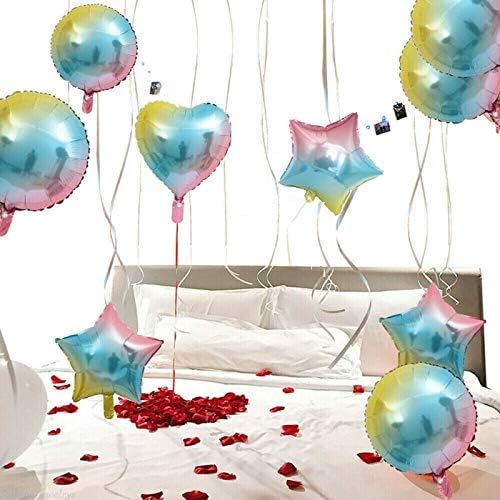 [10 x] балони от фолио във формата на сърце, 18 Майларовые Балони, Цветни Преливащи Украса за парти по случай рожден Ден/Сватба/Годеж/Празник/Празник/шоу/купоните