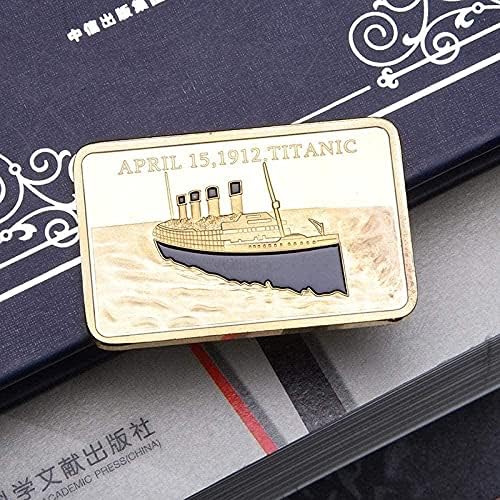 Монета на повикване Титаник Кораб Блок в Памет на жертвите на Rms 1 УНЦИЯ Позлатени Блок Незабравим Блок Копие Украса