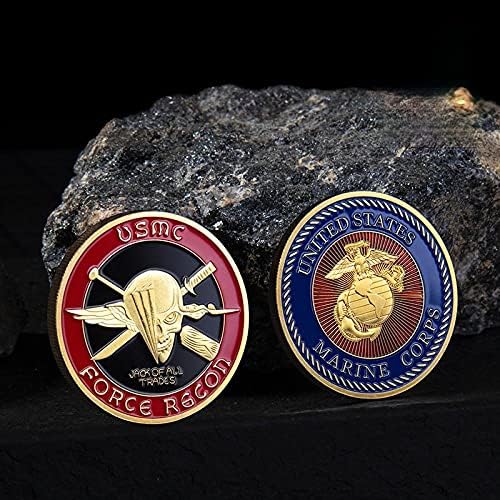 Сувенирни Монети на Морската Пехота на САЩ USMC Force Recon С Изображение на Череп Възпоменателна Монета