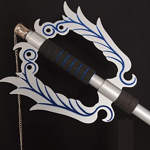ZKBWFLA от Въглеродна Стомана sora Kingdom Hearts Keyblades Бял/Черен/Жълт Ключ От Този Метал Около 34 инча Подпори