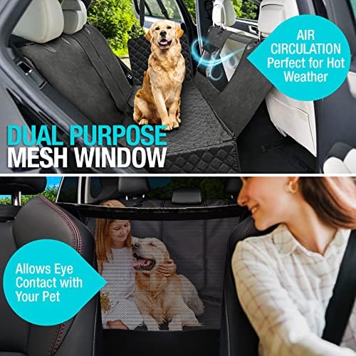 Сверхпрочный хамак за кучета SG Edge за задната седалка, осигуряваща достъп до пассажирскому седалката с домашни