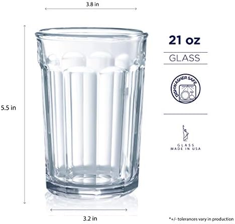 Набор от съдове за пиене на работното стъкло Arc International Luminarc от 16 теми, по 8 парчета в кулере по 21 грама и 14 грама в опаковка