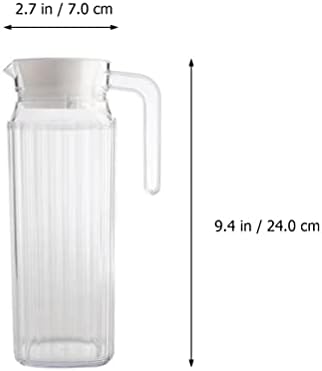 Чайник Cabilock Чайник за чай Прозрачна Пластмасова Кана Запечатана Стомна студена вода Кана за Напитки с Дръжка капак за Вода