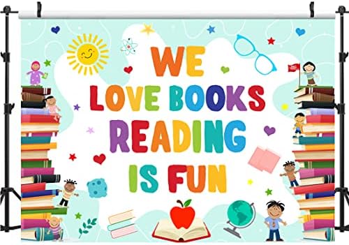 На фона на Световния Ден на книгата в Лофарисе Ние обичаме Книга, Чете се забавляват, Децата Четат, Фон за Снимки, Студентски Страхотна Библиотека, Детски Елементар?