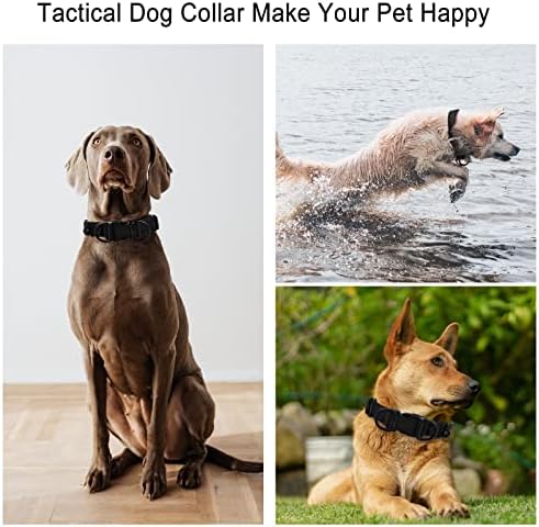 Нашийник за кучета, Регулируема Тренировъчен Найлонов Нашийник за кучета, Дължина на шията 15 -22, Светоотражающая Лента
