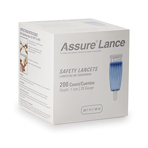 Arkray USA 980228 Ланцет за сигурност микротоков Assure Ланс, 28 калибри (опаковка от 200 броя)