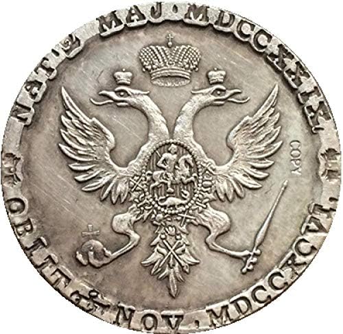 Монета на Повикване Руски монети 1796 Копие от 27 мм 5 мм Колекция от копия на Подаръци Колекция от Монети