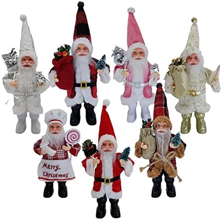 Коледна украса PIFUDE, Украса за кукли на Дядо Коледа, Розова Поза Изправяне, Коледна Висулка, Весела Коледна