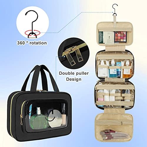 Органайзер за пътна козметични чанти ISENSHI, Голяма Чанта за тоалетни принадлежности за Жени, Прозрачна Косметичка, Подходящия