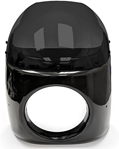 Мотоциклет Krator 7-инчов Екран обтекател фарове черен и опушен е съвместим с Honda CB 175 200 250 350 360 400 500 550 650 900 ( Може би е необходима промяна)