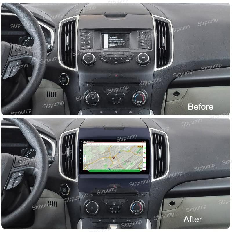 9 Андроид 10 Тире Кола Стерео Радио Подходящ за Ford Edge 2013 14 15 16 17 GPS Навигационен Главното Устройство Carplay Android Auto DSP 4G WiFi, Bluetooth
