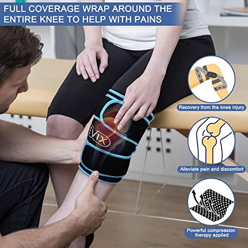 Ледени тайна REVIX, за да облекчи болката в коляното и Компрессионный коляно-еластична превръзка със студен гел за лечение