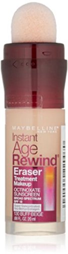 Средство за грижа за кожата на Maybelline New York Instant Age Навиване на Гума Treatment Makeup, Светло бежово [130]