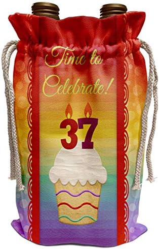 Дизайн на покана за рожден Ден 3dRose Beverly Turner - Cupcake, Брой Свещи, Време, Покана за участие в честване на