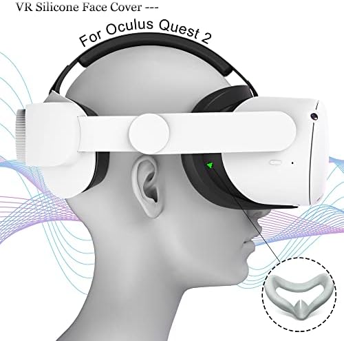 TS-MAYKA VR Силиконови Облицовки за око, Предна Панел, Маска възглавница за Oculus Quest 2, Защита от пот, Светонепроницаемые, Меки, Удобни, Аксесоари за Многократна употреба н?