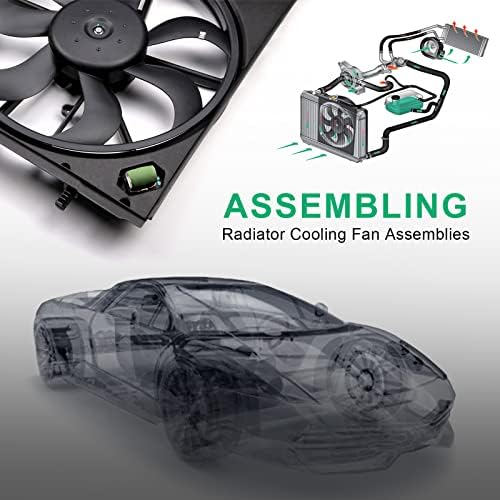 Вентилатор за охлаждане на радиатора iRKY в събирането на 214816MA0A е Съвместим с Nissan Rogue Sport 2.0 L 2017-2019 година