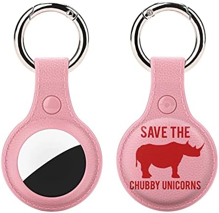 Защитен калъф Save The Chubby Unicorns, Съвместим с Държач AirTag Anti-Lost Локатор с Ринг за ключове за Чантата си,