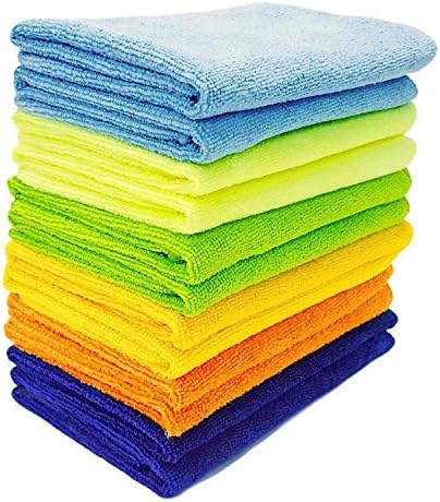 Mr.Towels Голяма Своеобразна кърпа за почистване от микрофибър, Универсални кърпи за почистване - Опаковка от 12 броя