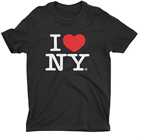 Тениска I Love NY New York с къс ръкав и Трафаретным принтом във формата на Сърце