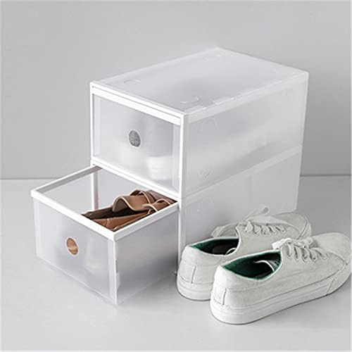 BREWIX Штабелируемые Кутии За Съхранение на обувки за Кабинет Штабелируемая Кутия за обувки 6 бр. Кутия за Обувки Прозрачна
