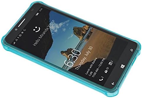 Reiko Безжичен Alcatel OneTouch Fierce XL 5,5 Прозрачен Калъф от TPU - Прозрачен с тъмно синьо