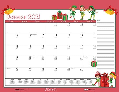 Месечен Сезонен Настолен календар House of Doolittle на 2021-2022 Учебна година, 22 x 17 Инча, юли - юни (HOD1395-22)