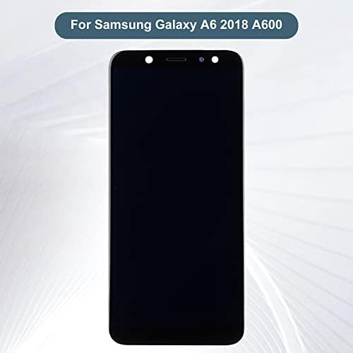 Новият дисплей Super Amloed сензорен екран в събирането, Съвместим с Samsung Galaxy A6 2018 A600, Дигитайзер, Тъч,
