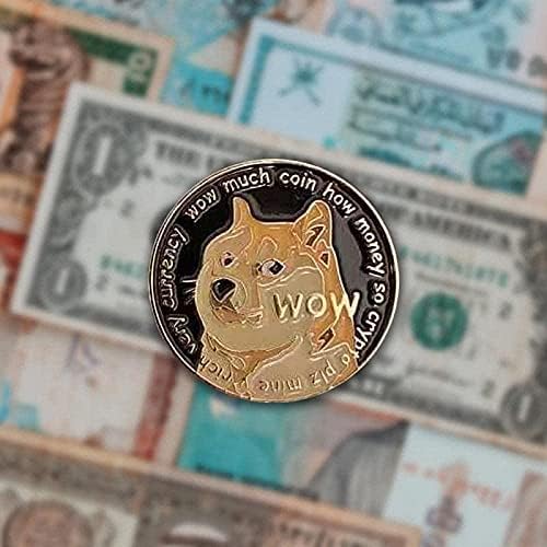 Предизвикателство Монета Куче Възпоменателни монети Възпоменателни монети, Позлатени Скъпоценни Подаръци Куче Възпоменателни