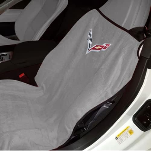 Калъф за седалка SR1 Performance C8 Corvette/Кърпи за седалки: Stingray, Z51 (комплект от 2 части, черен)