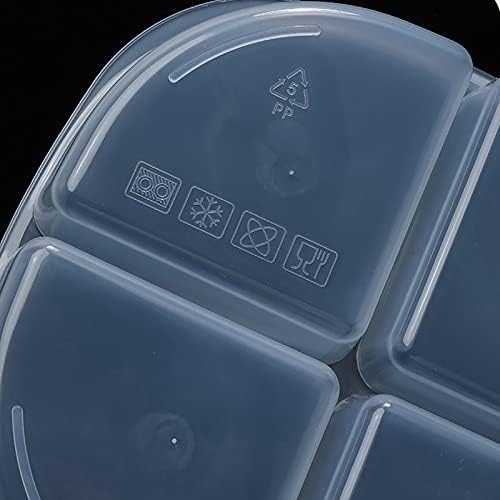 GILIGEGE Прозрачна Кутия за съхранение в Хладилника с Капак с четири Отделения За Лук, Джинджифил и Чесън, Подложка