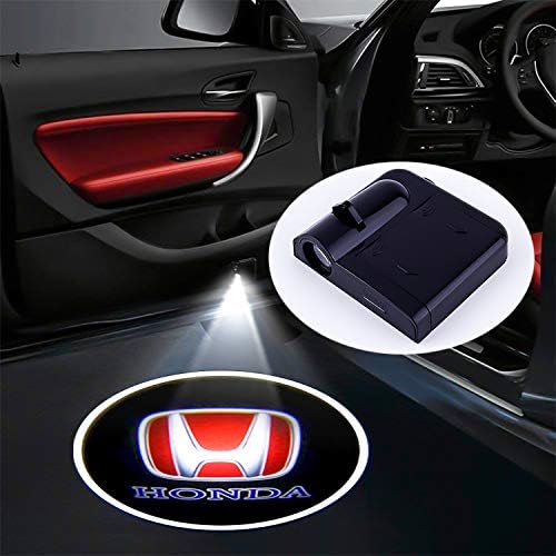 2 бр. Съвместим с Honda Accord, Civic CRV Безжична Автомобилна Врата Лого LED HD Добре Дошли Любезно Предоставена от Светия