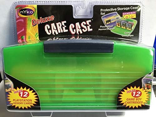 Калъф Nyko Deluxe Care за съхранение на 12 касети Game Boy или карта памет PS (зелен)
