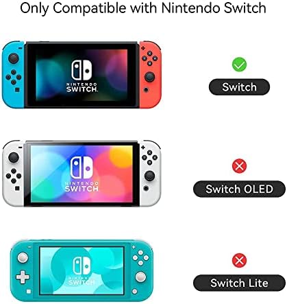 Защитен калъф GeekShare за Switch, тънък калъф, съвместим с Nintendo Switch и Joy Против - Смекчаване и защита
